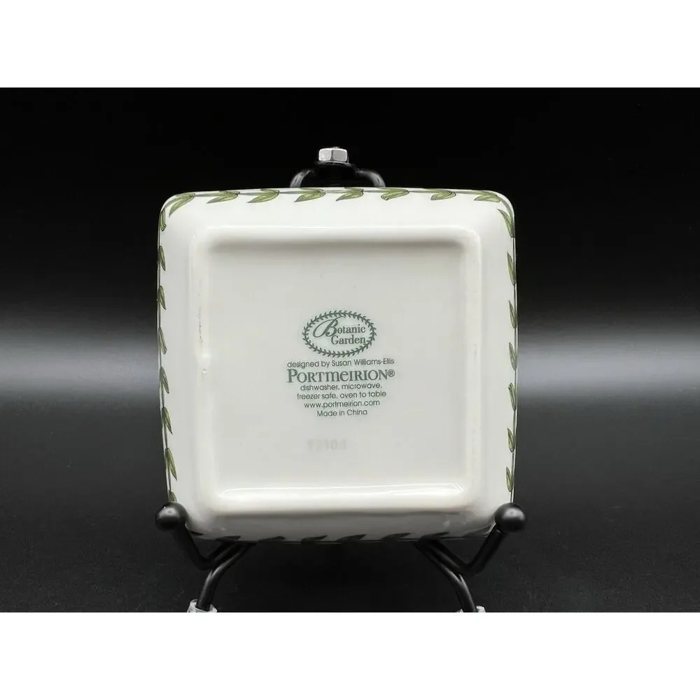 Portmeirion Botanic Garden 3” Square Trinket Dish Dipping Sauce Bowl